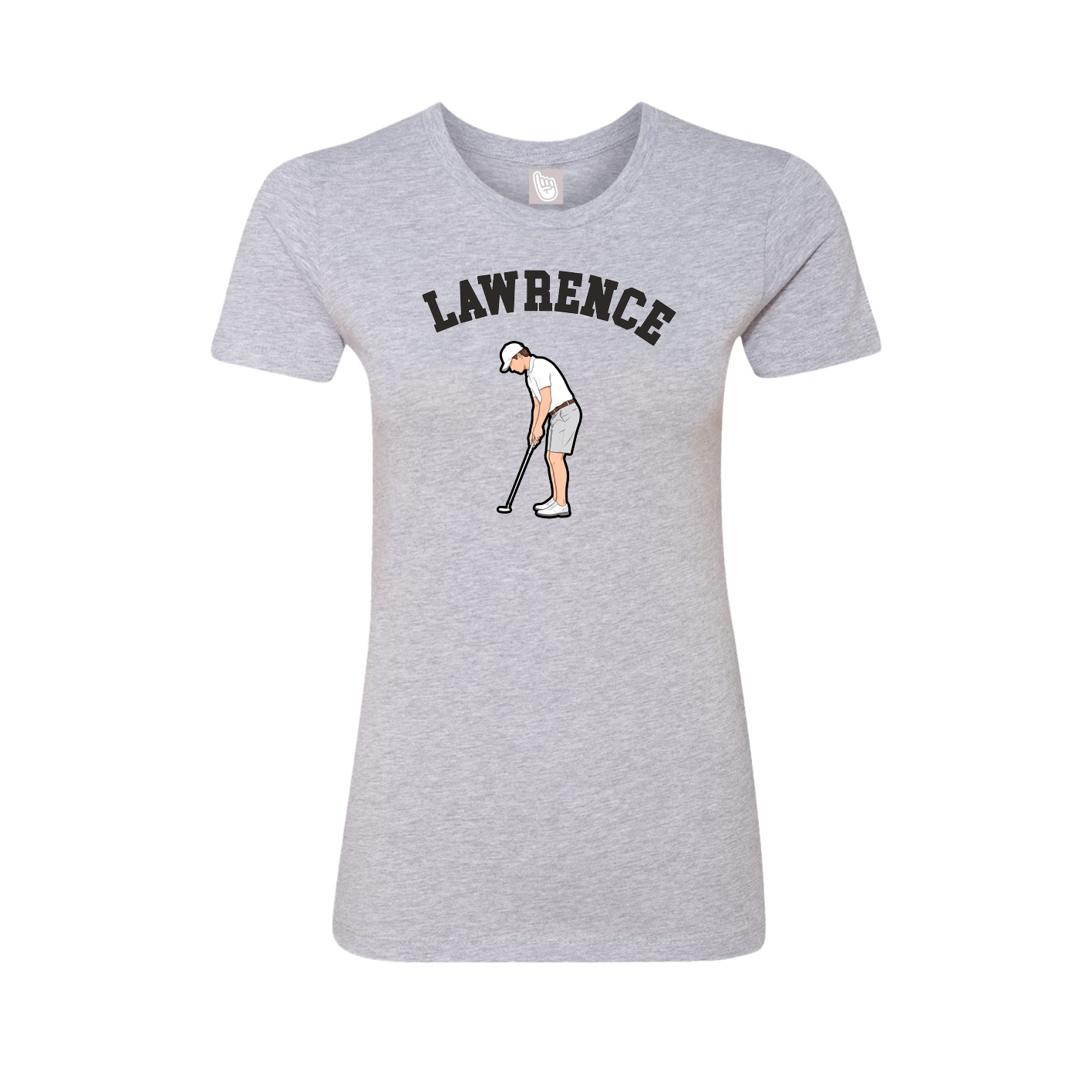 Fitted Women's Tee — Shirsey Arch in Grey