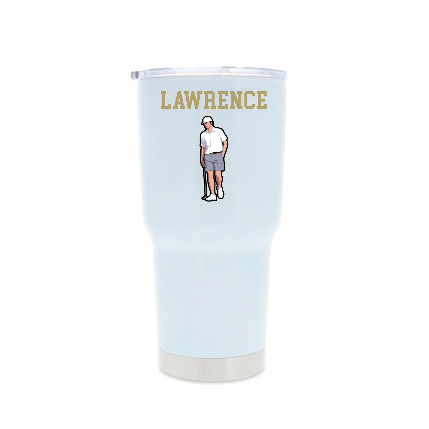 30oz Stainless Steel Tumbler — Shirsey in White
