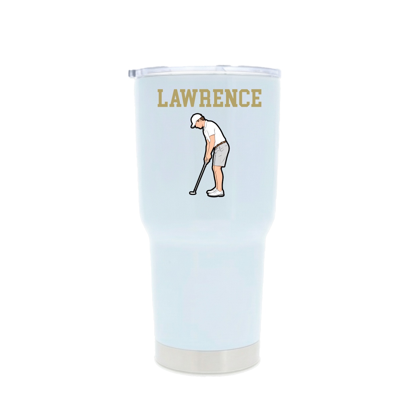 30oz Stainless Steel Tumbler — Shirsey in White
