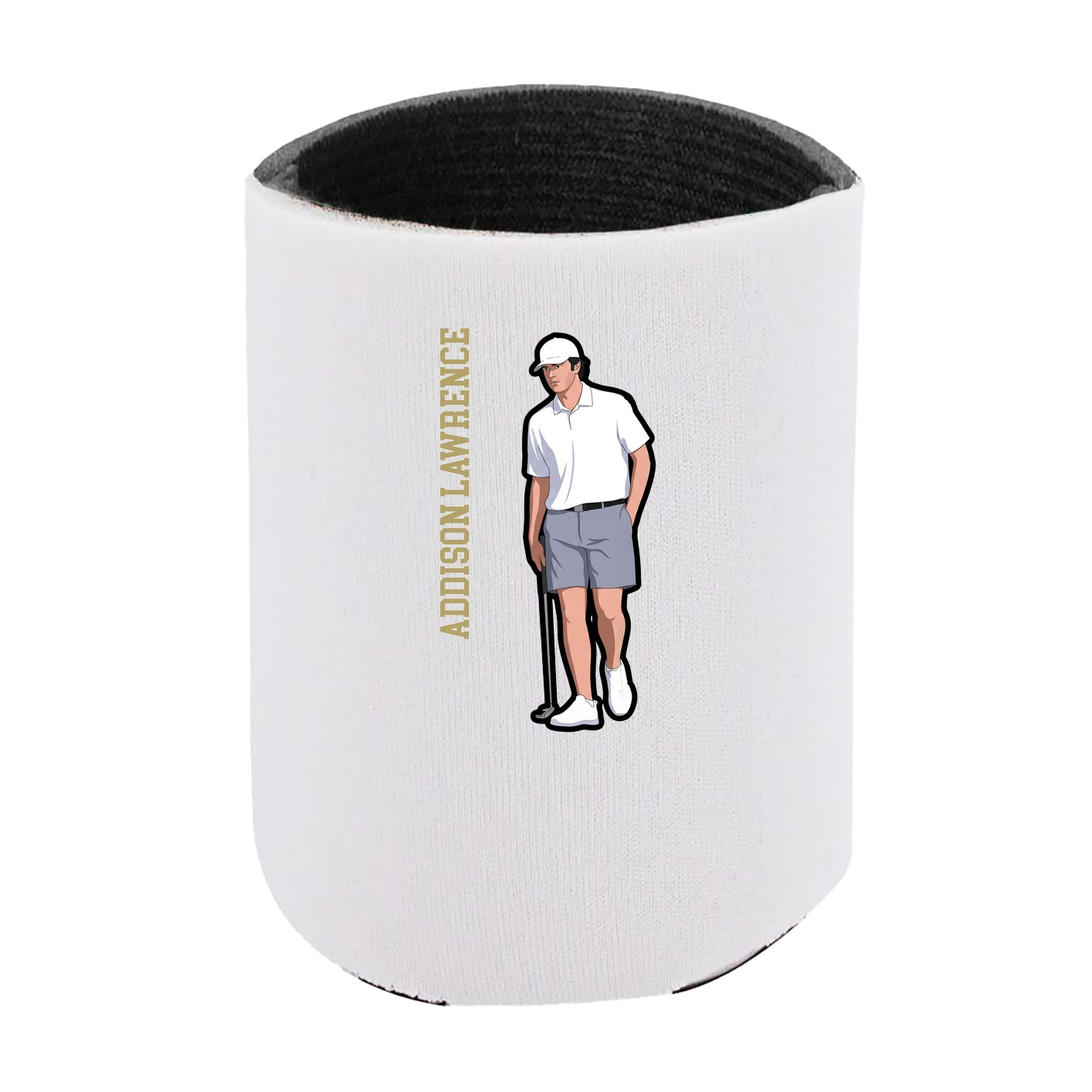 Can Holder — Name Vertical in White