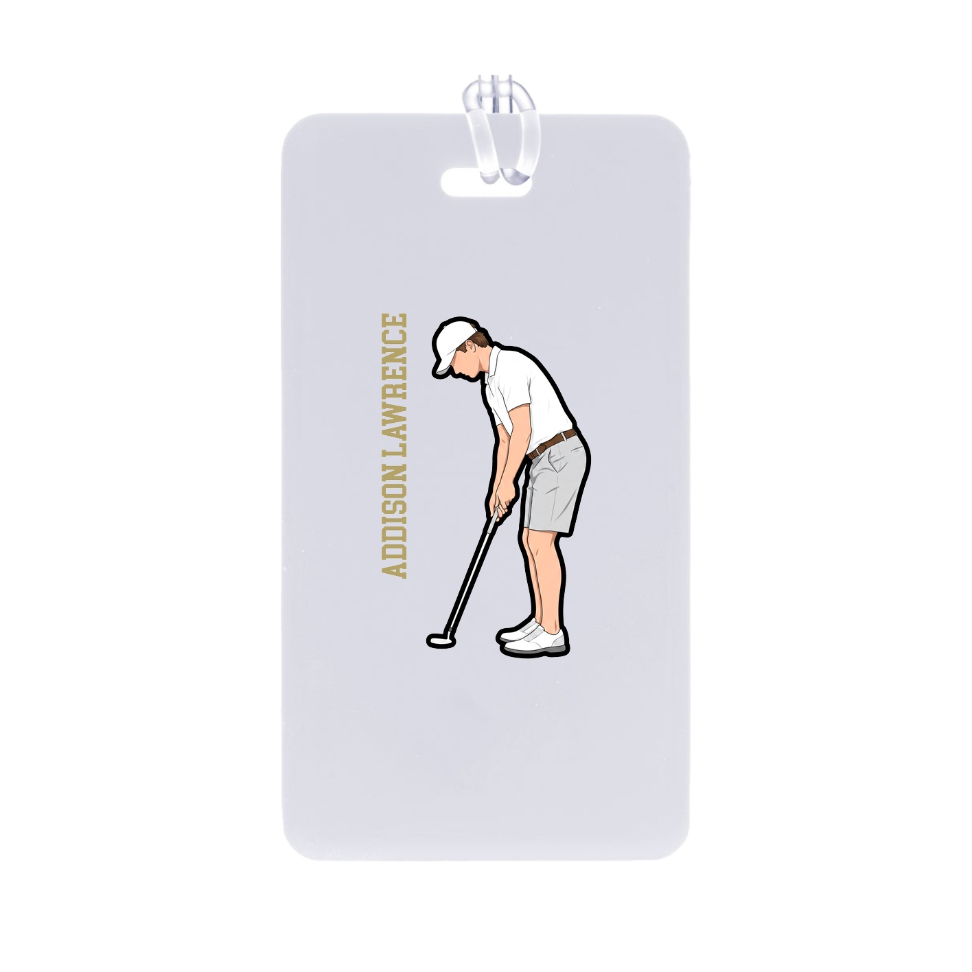 Bag Tag — Name Vertical in Classic
