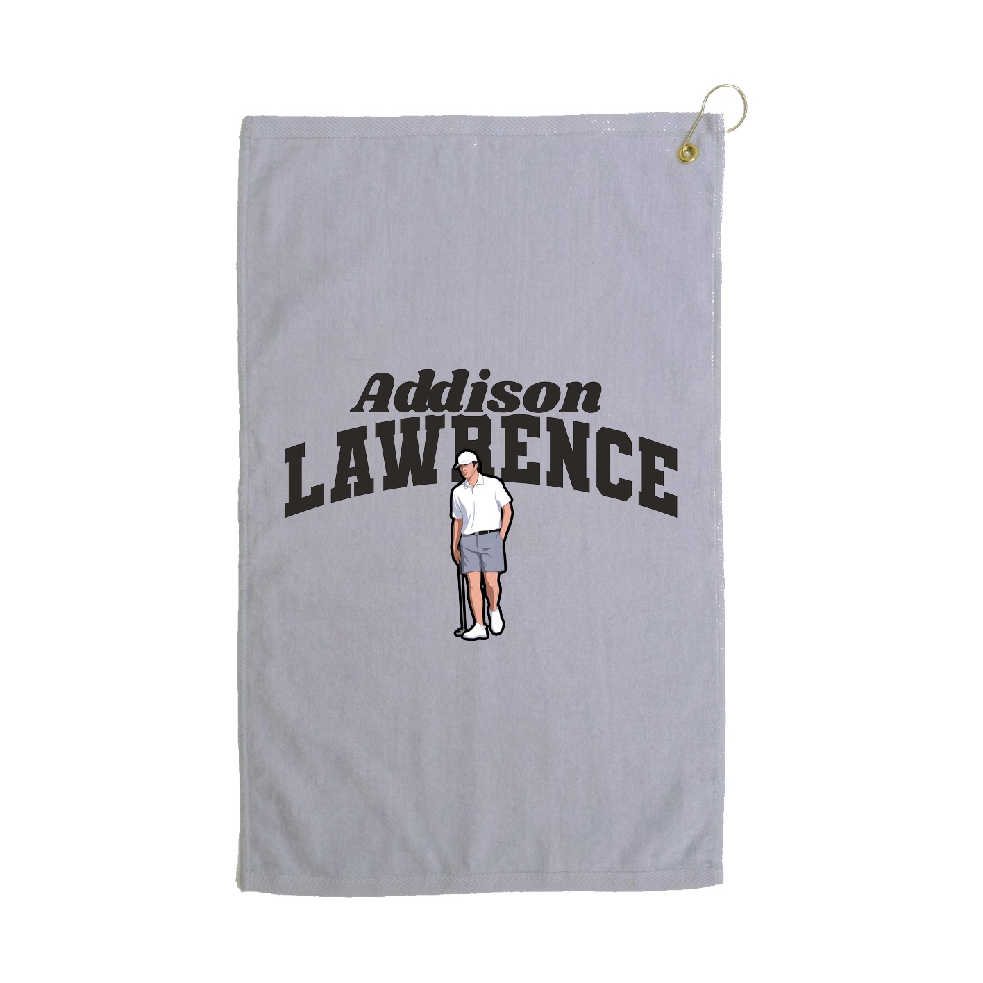 Golf Towel — Signature Arch in Grey