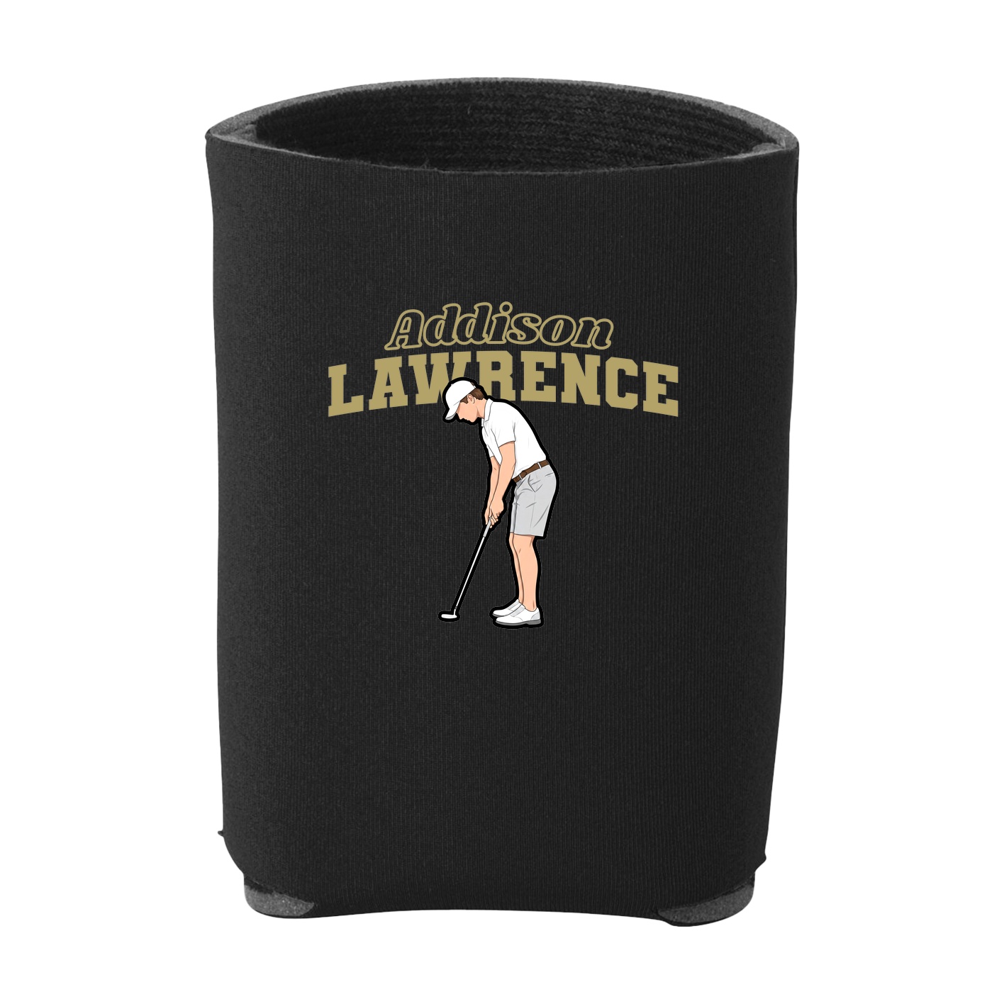 Can Holder — Name Arch in Black