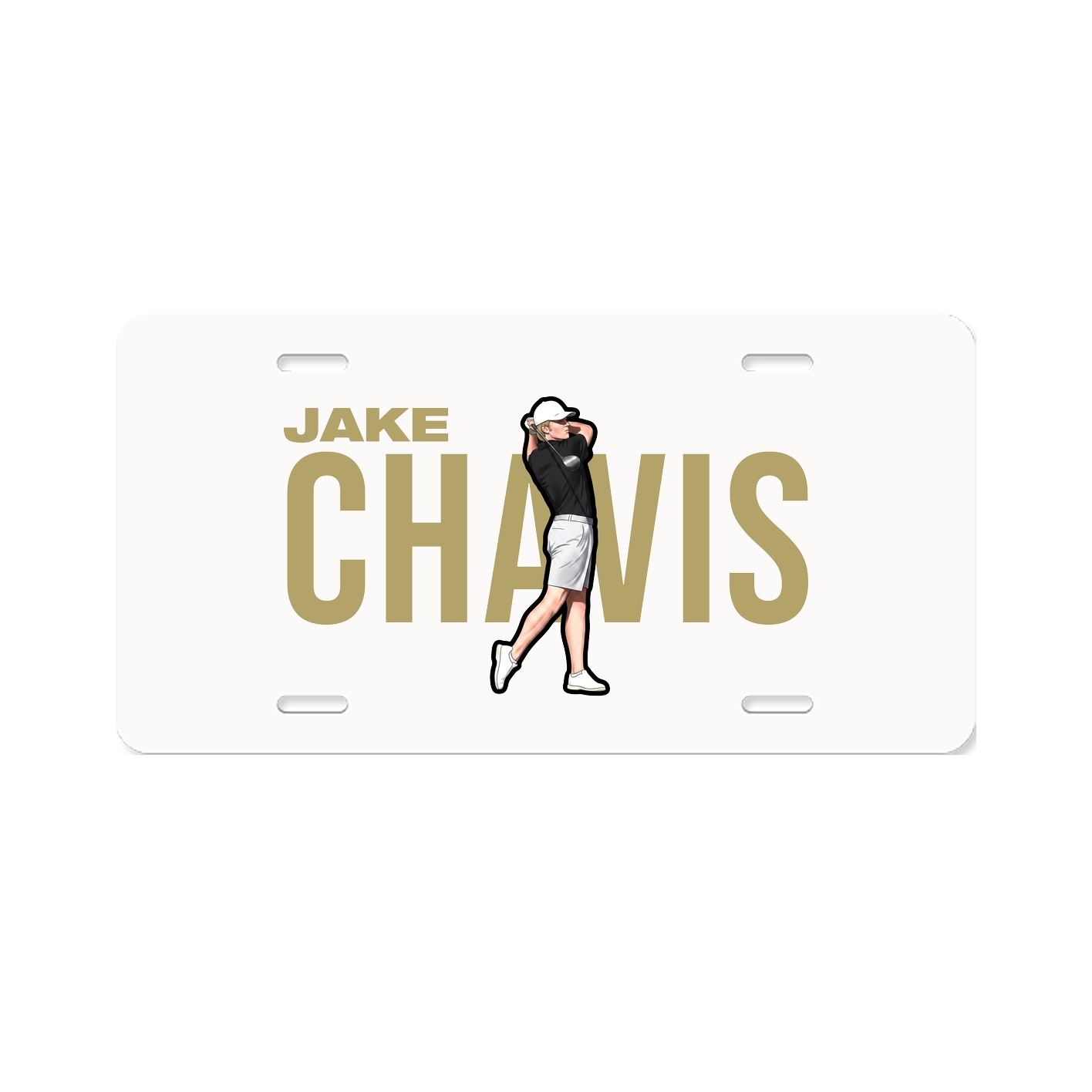 License Plate — Player Name in Classic
