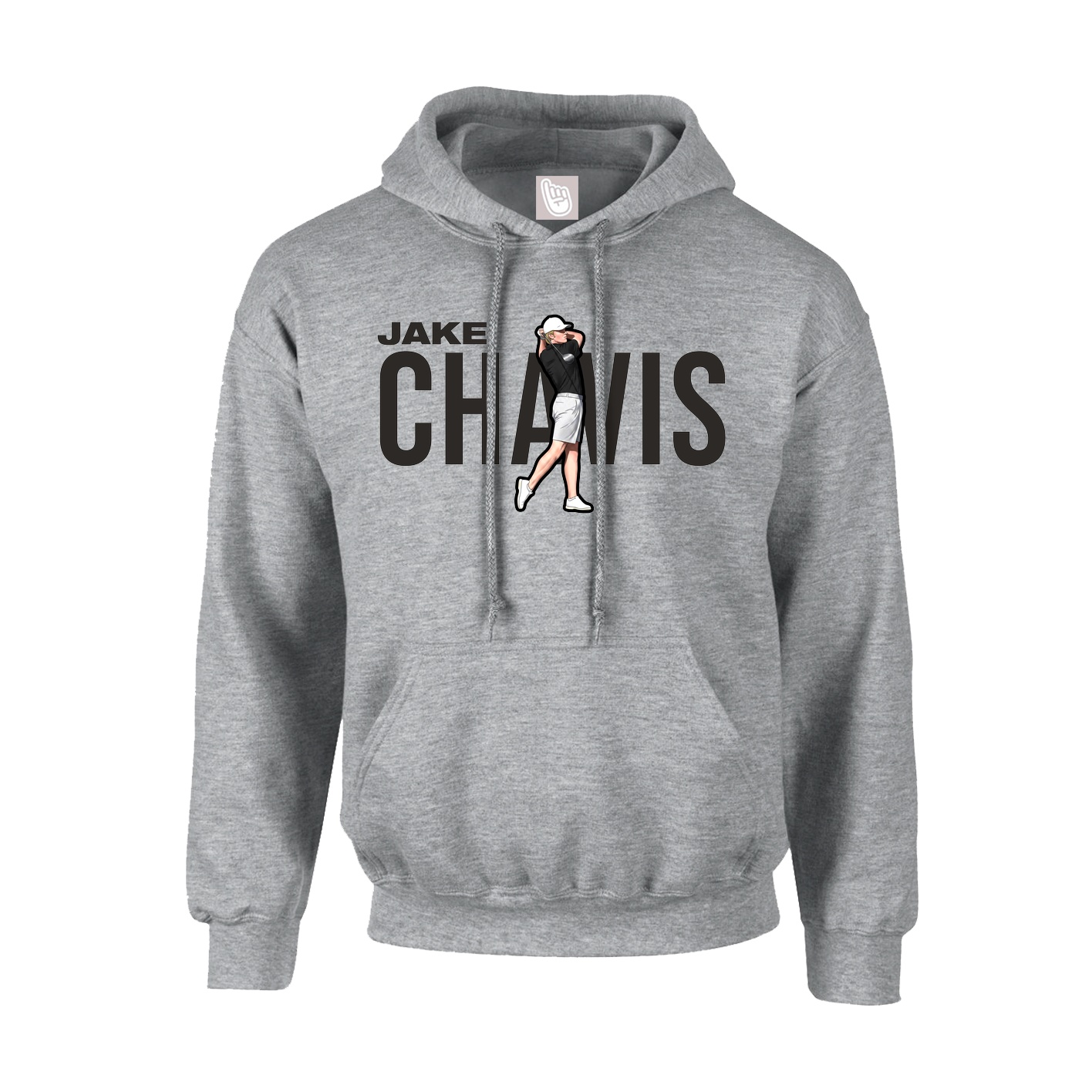 Hoodie — Player Name in Grey
