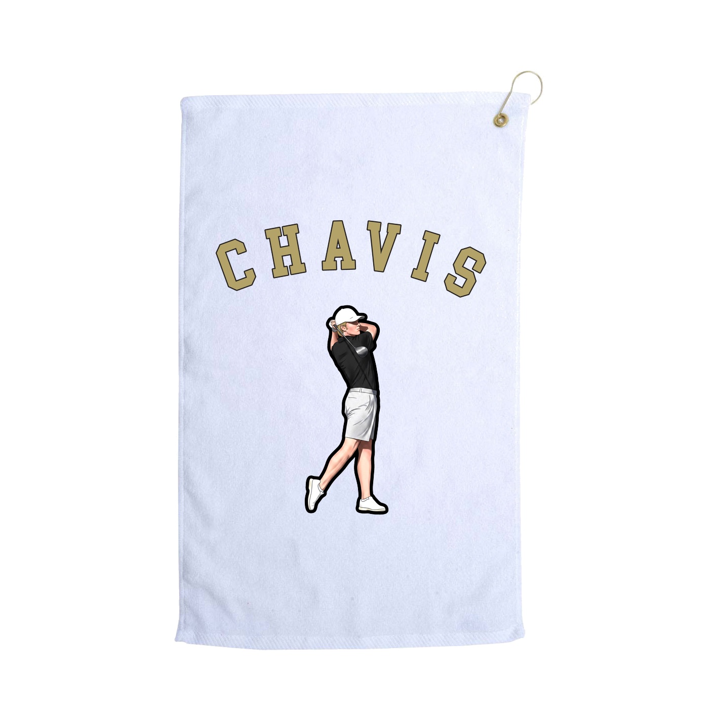 Golf Towel — Shirsey Arch in White