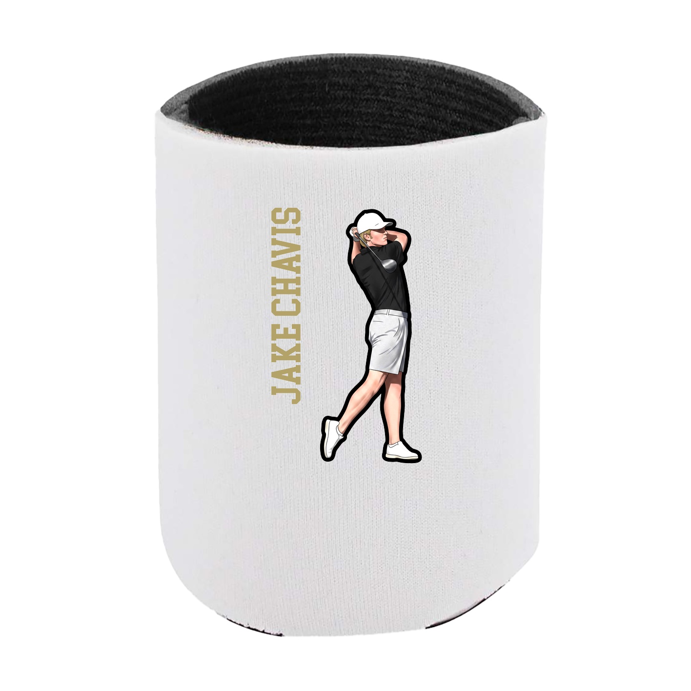 Can Holder — Name Vertical in White