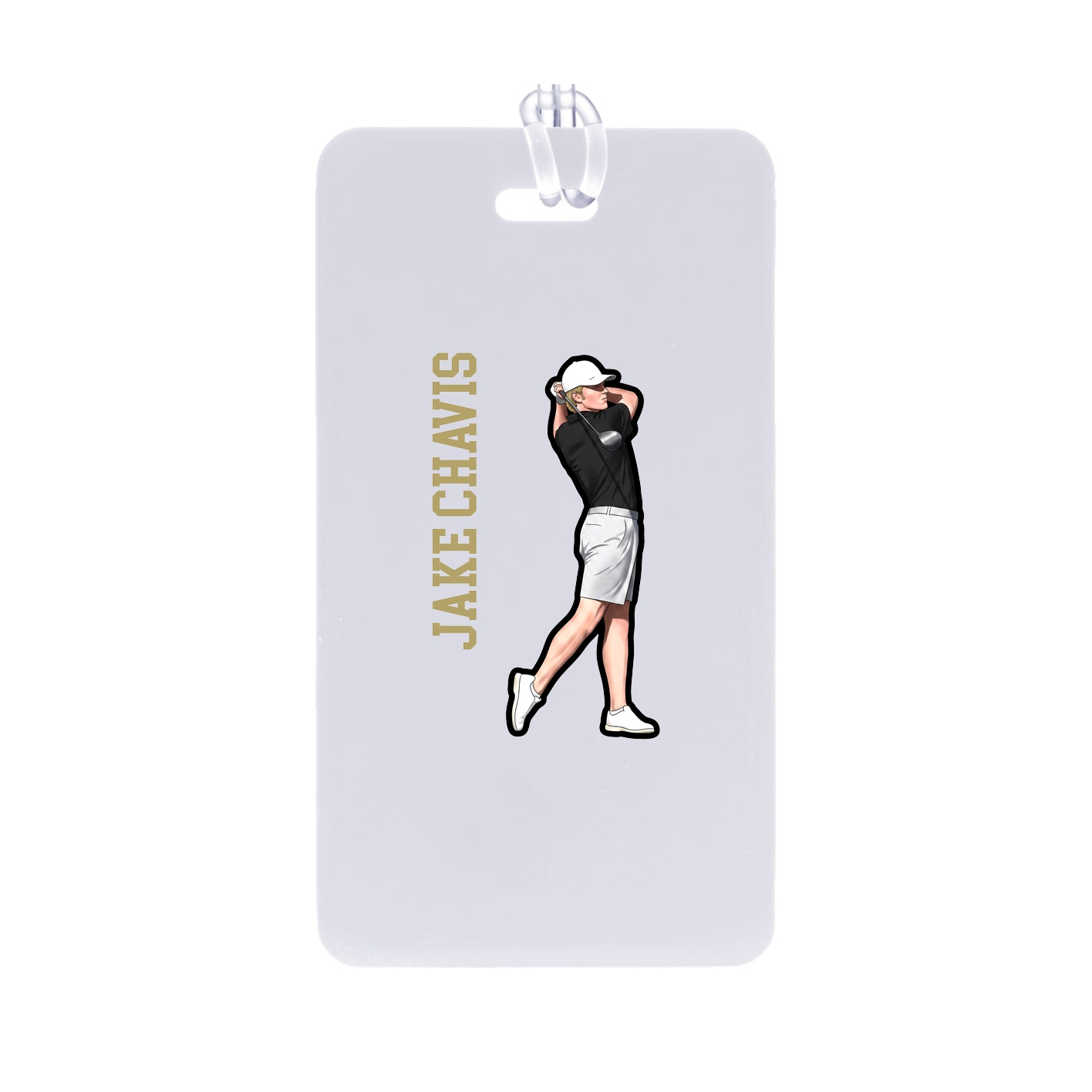 Bag Tag — Name Vertical in Classic