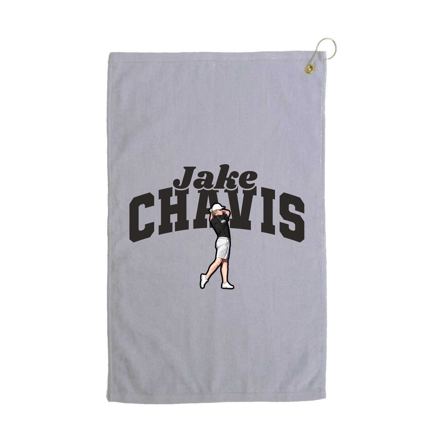 Golf Towel — Signature Arch in Grey