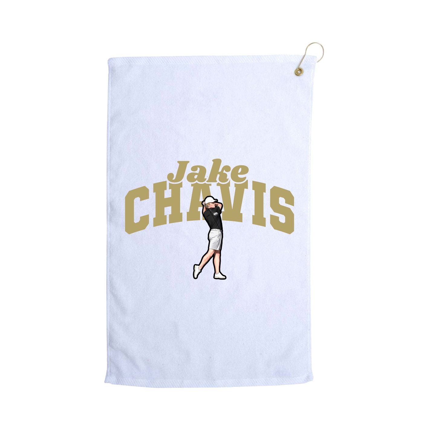 Golf Towel — Signature Arch in White