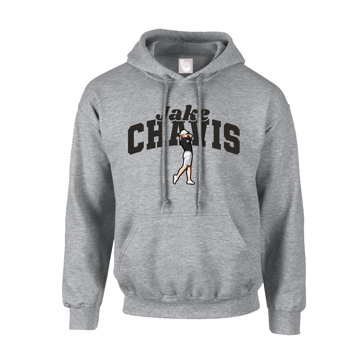 Youth Hoodie — Signature Arch in Grey