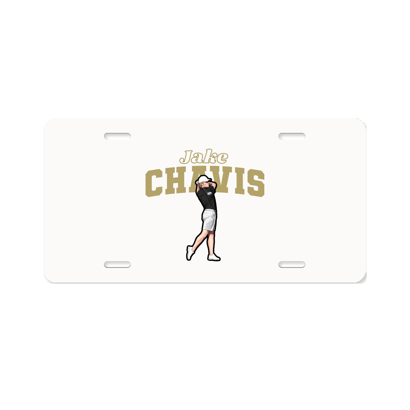 License Plate — Name Arch in Classic