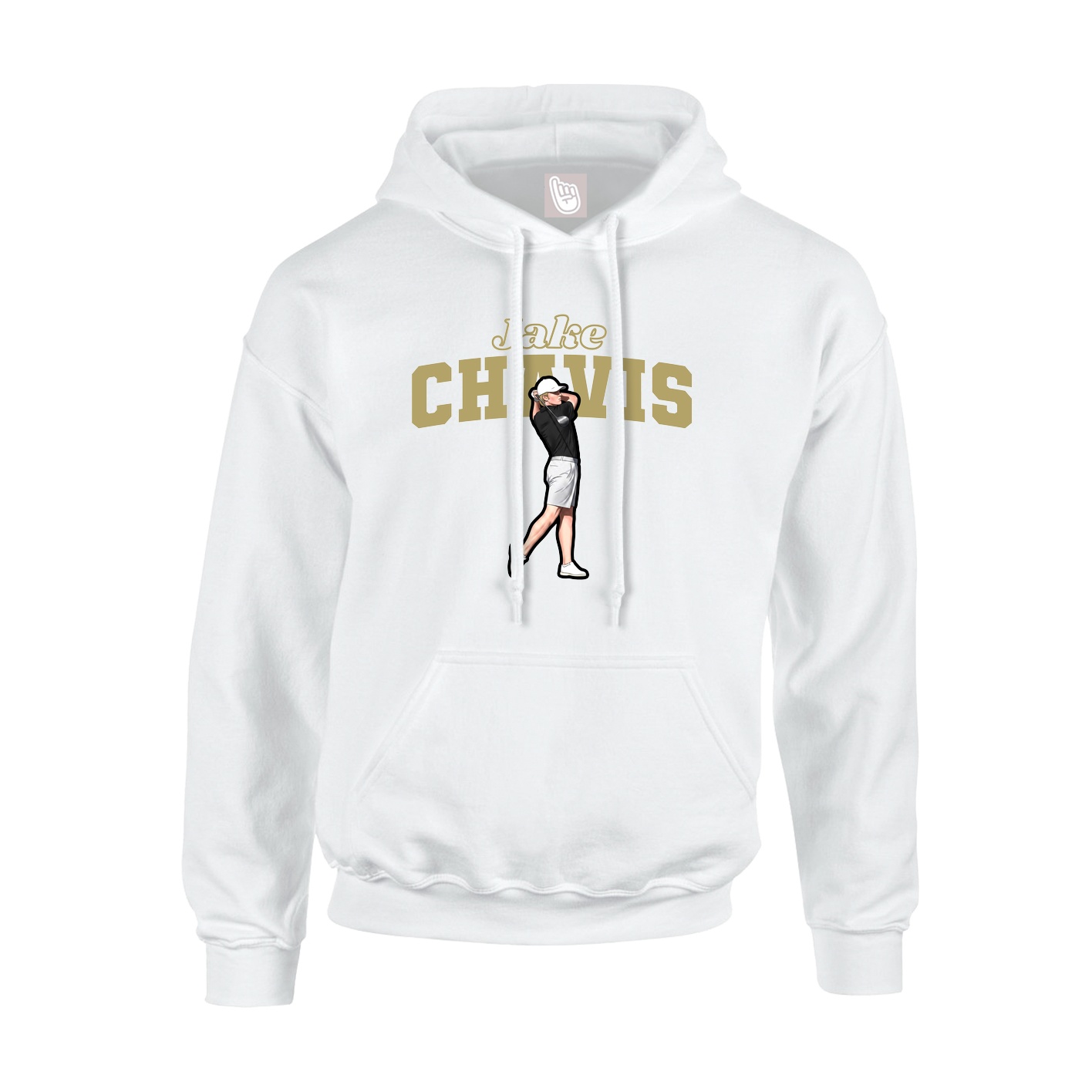 Hoodie — Name Arch in White
