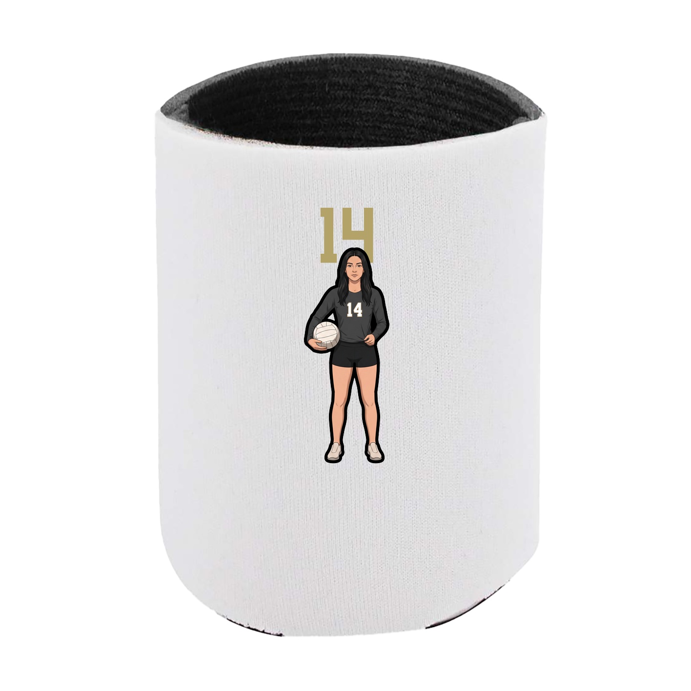 Can Holder — Number Top in White