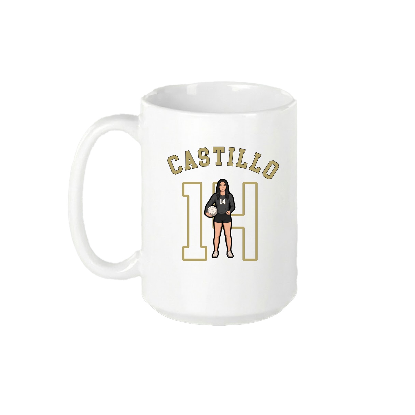 15oz Coffee Mug — Shirsey Arch in White