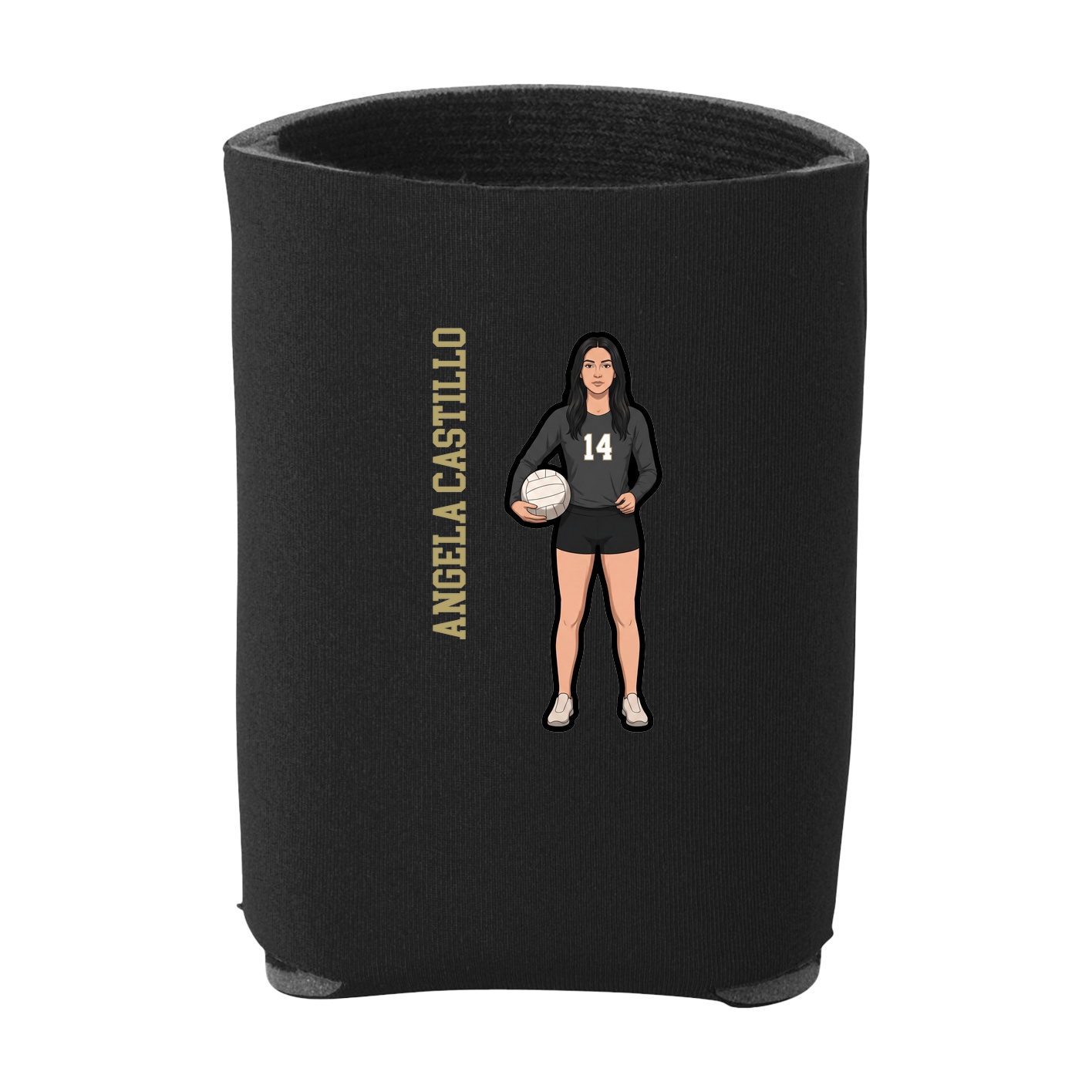 Can Holder — Name Vertical in Black