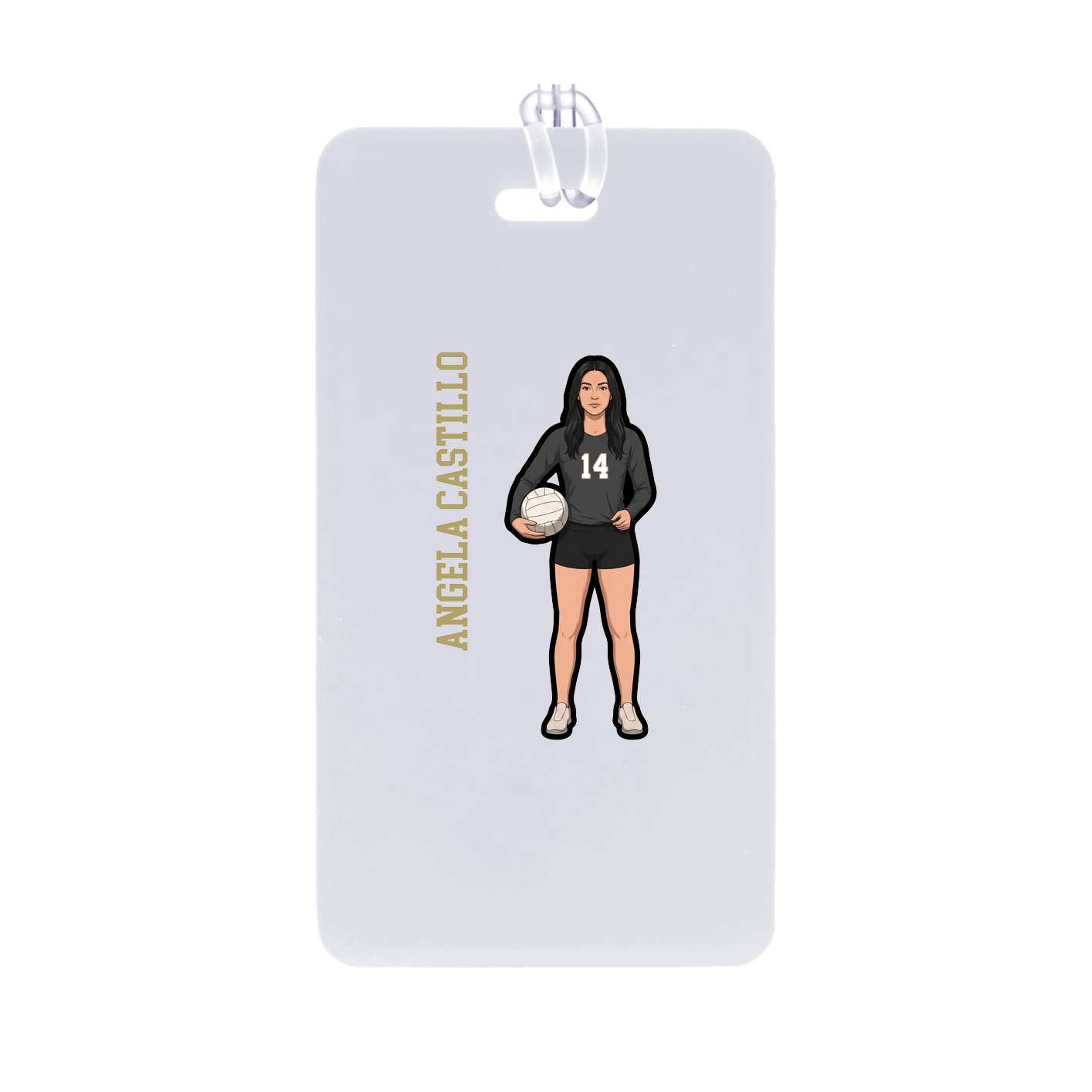 Bag Tag — Name Vertical in Classic