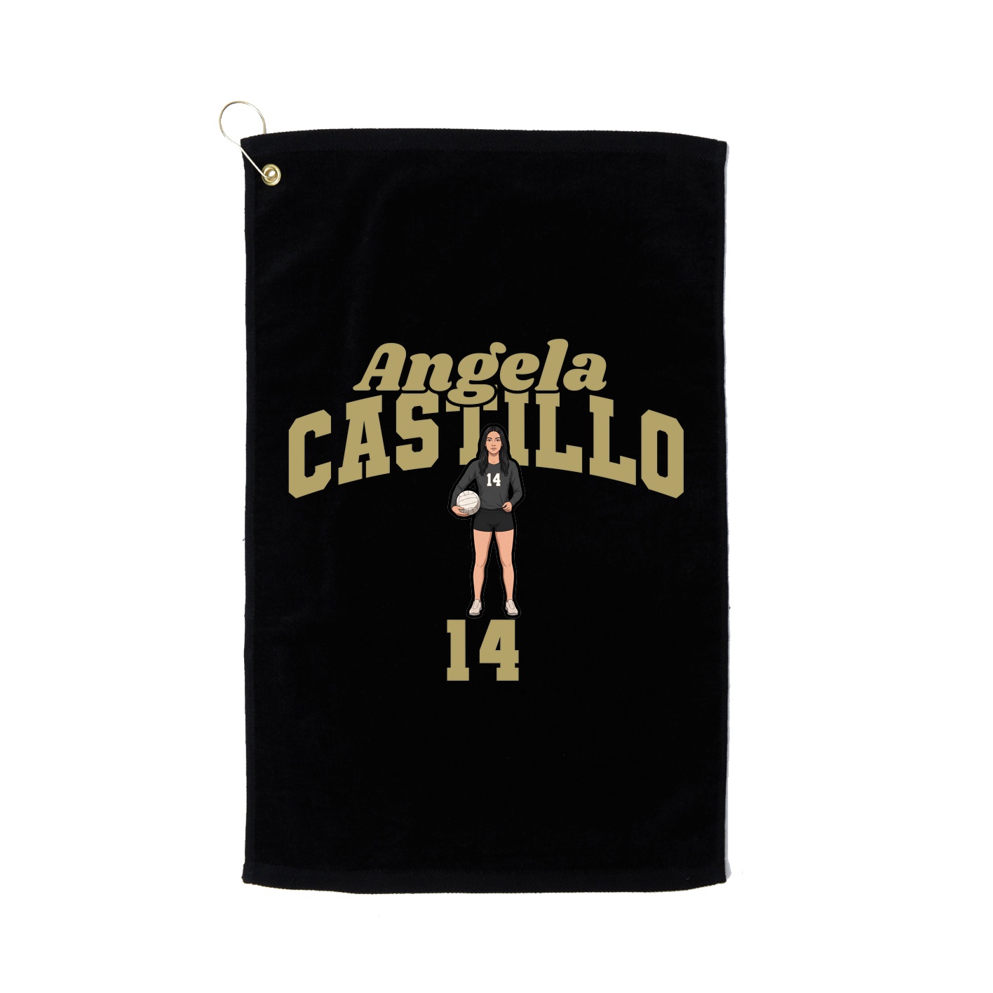 Golf Towel — Signature Arch in Black