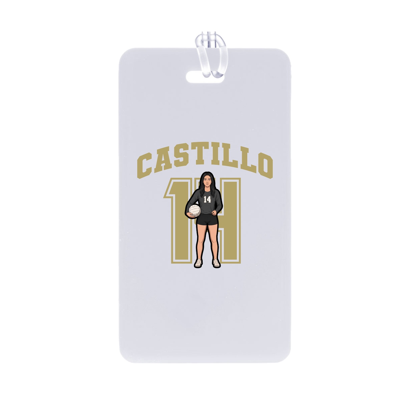 Bag Tag — Number in Classic