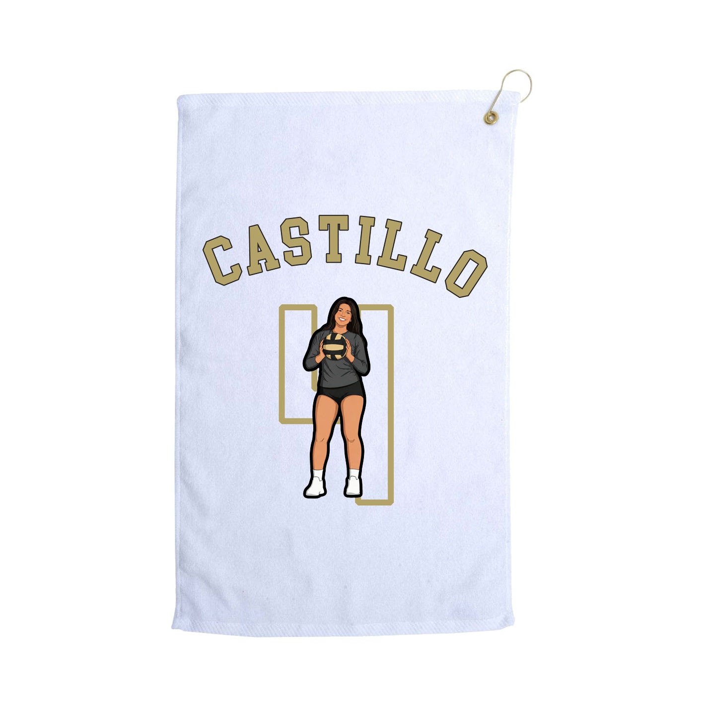 Golf Towel — Shirsey Arch in White