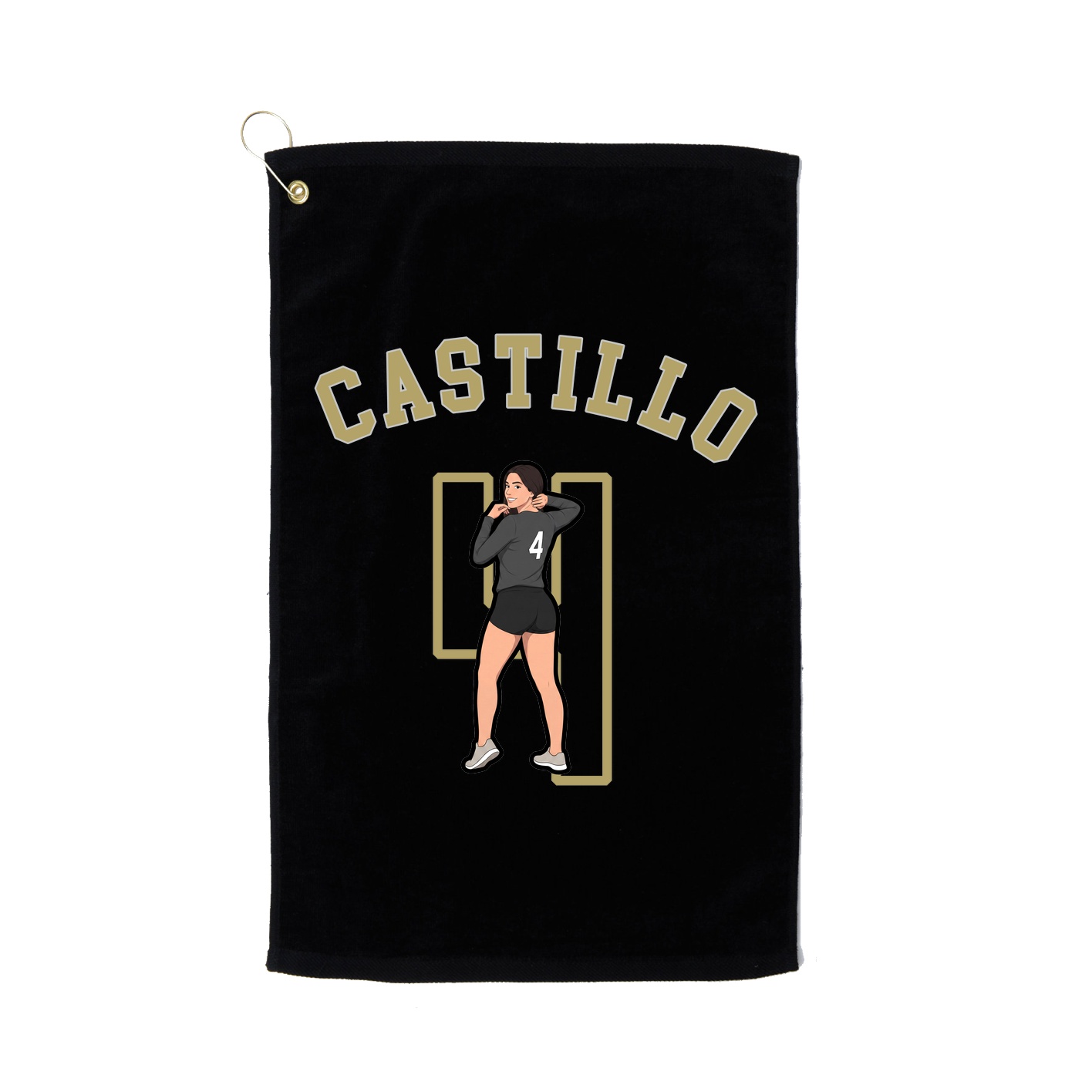 Golf Towel — Shirsey Arch in Black