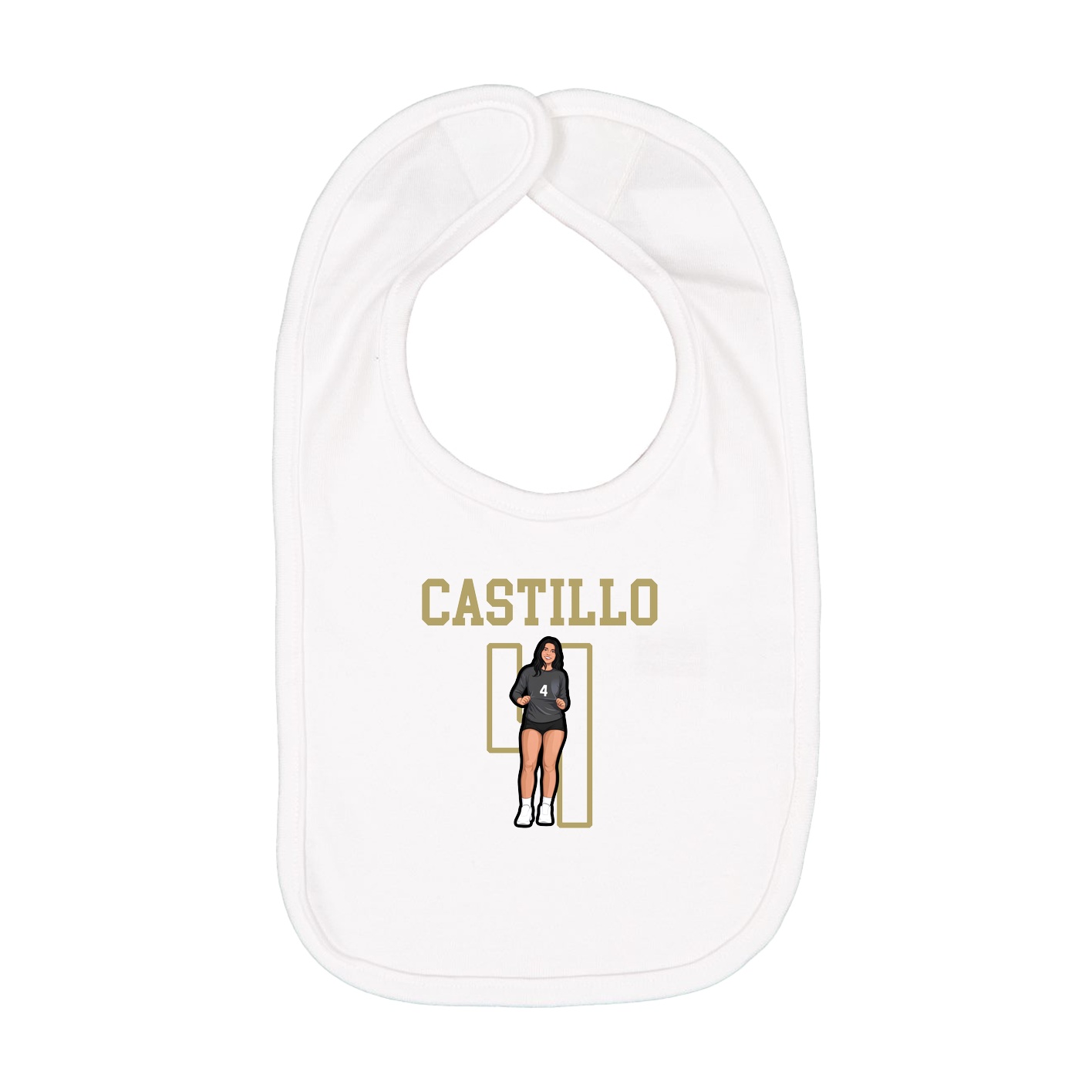 Infant Bib — Shirsey in White