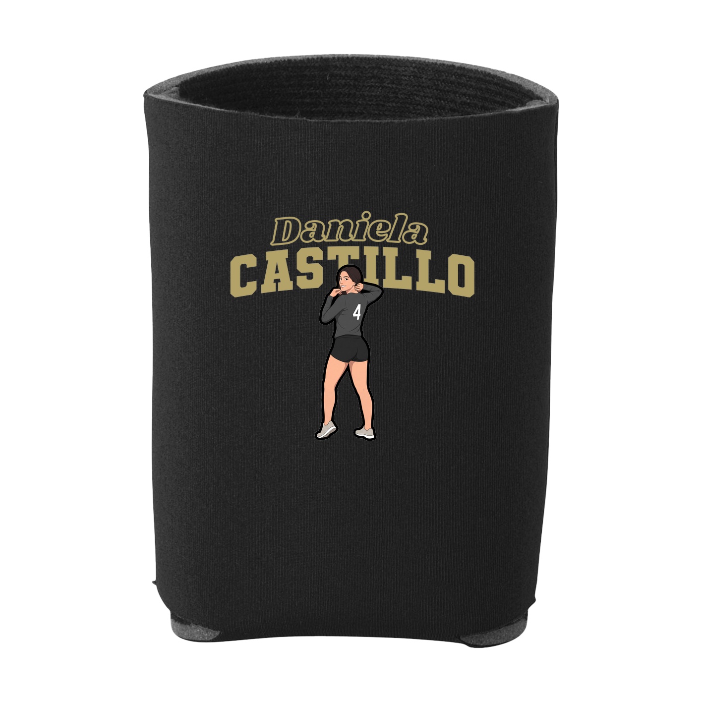 Can Holder — Name Arch in Black
