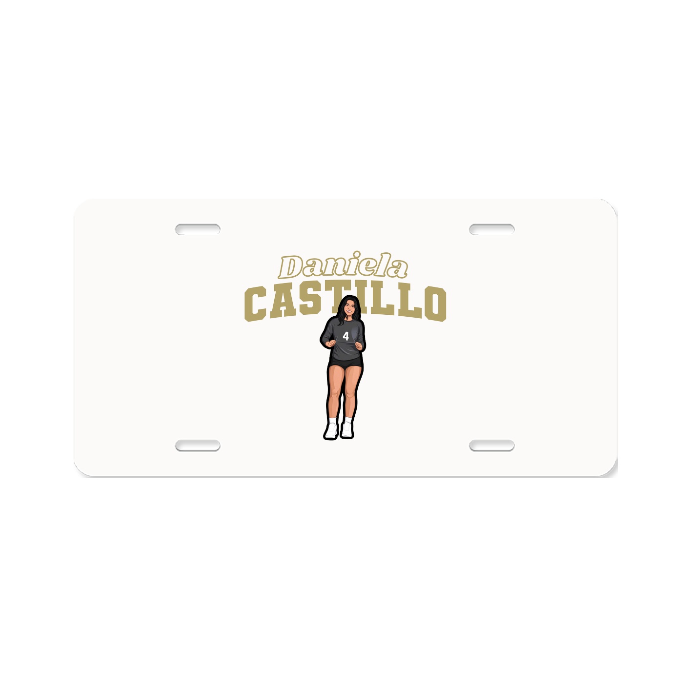 License Plate — Name Arch in Classic
