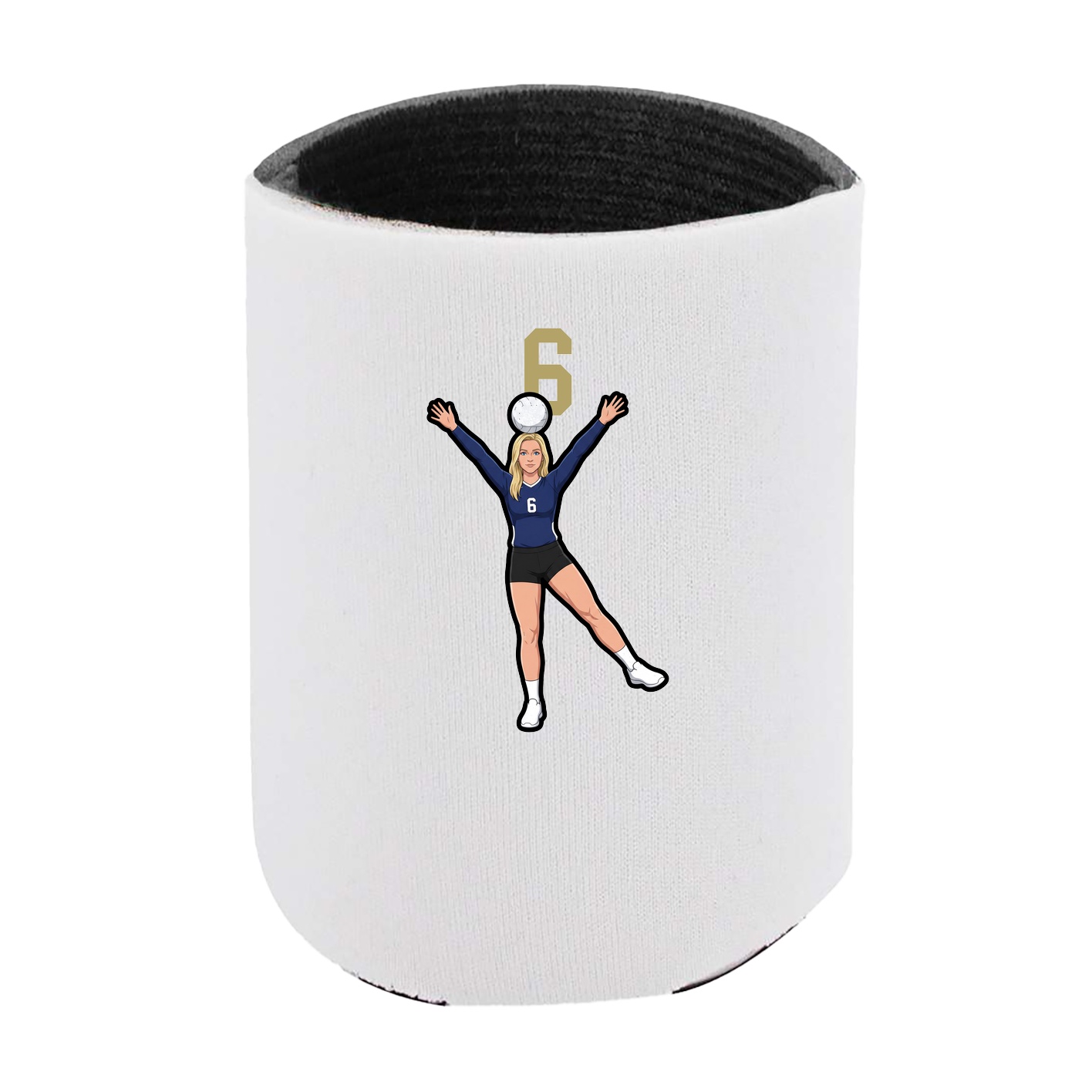 Can Holder — Number Top in White
