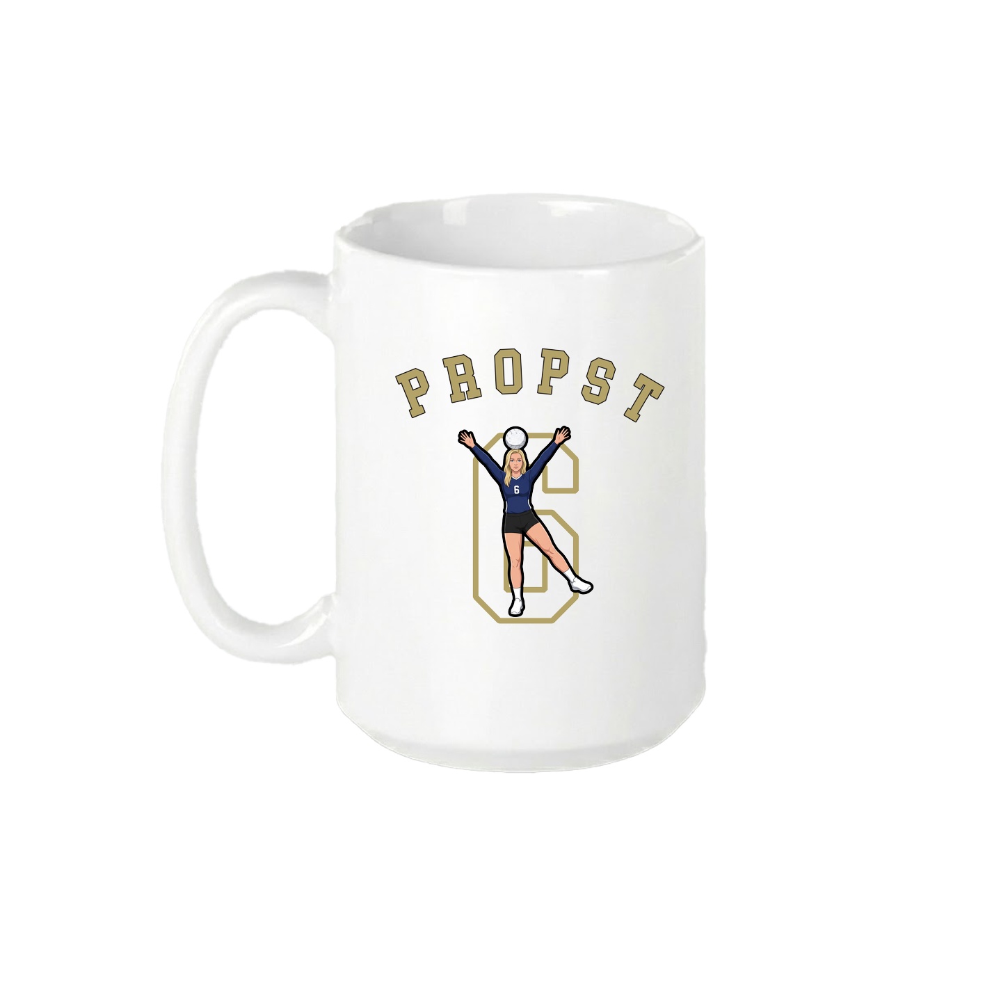 15oz Coffee Mug — Shirsey Arch in White