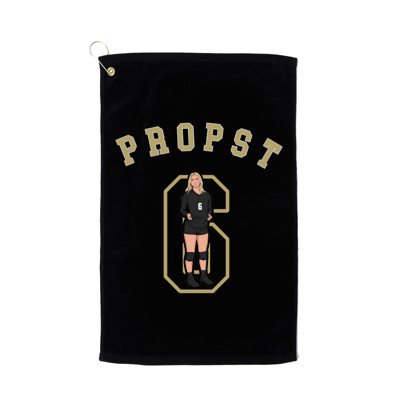 Golf Towel — Shirsey Arch in Black