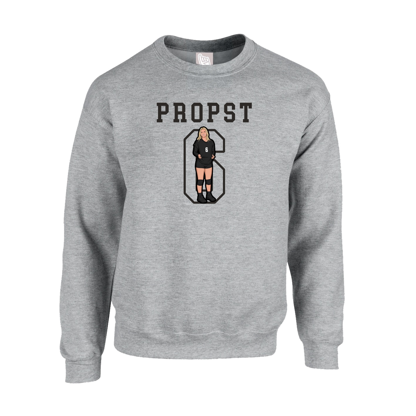Fleece Crew — Shirsey in Grey
