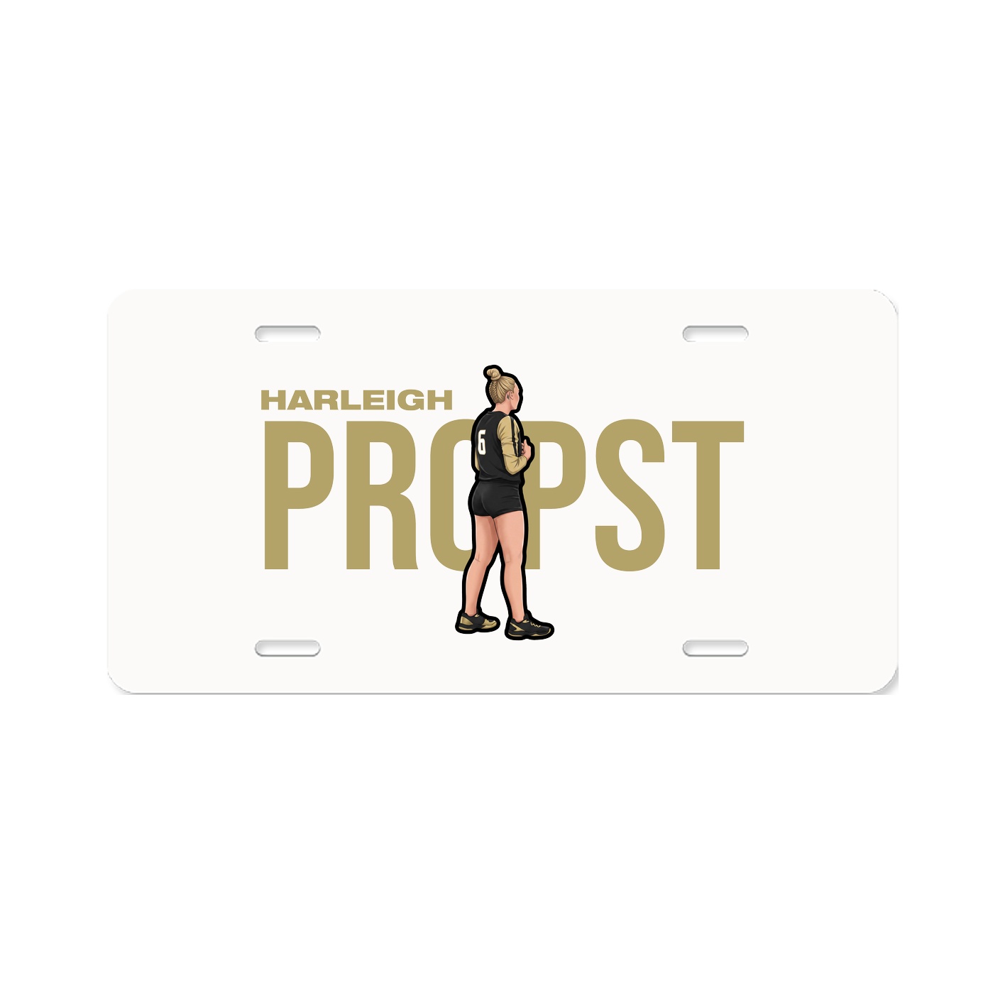 License Plate — Player Name in Classic