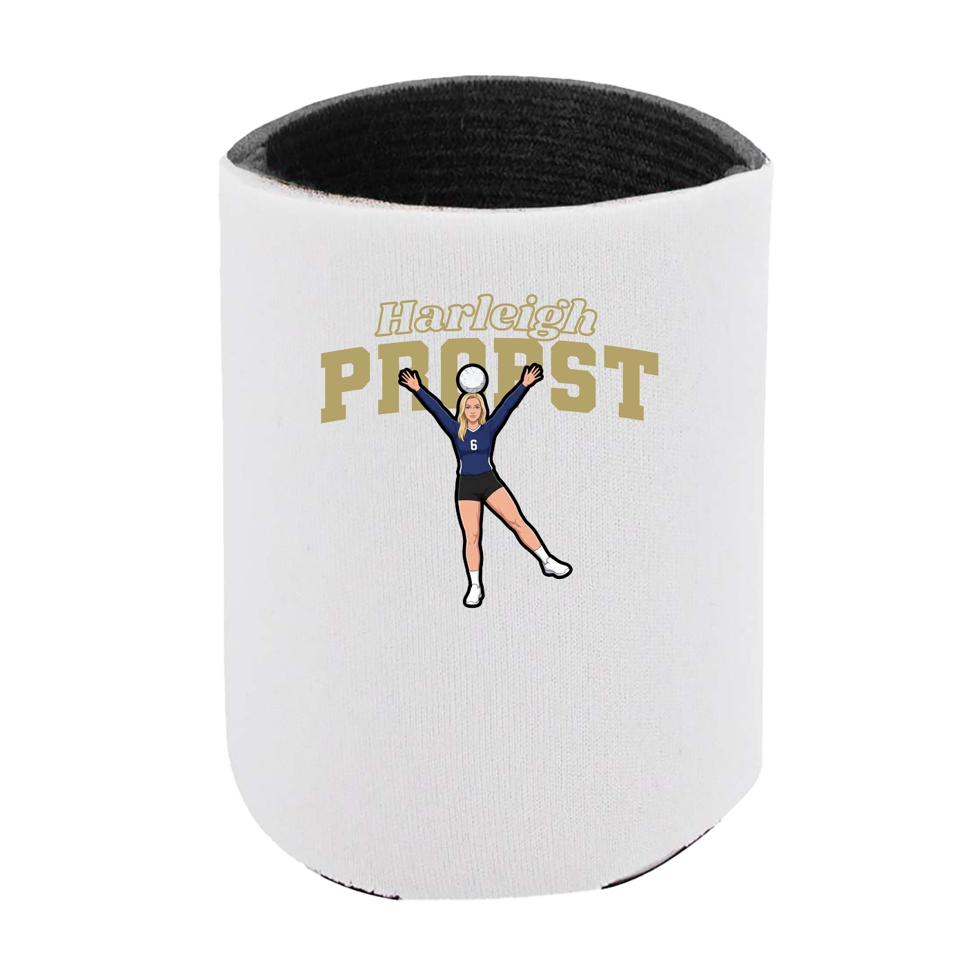 Can Holder — Name Arch in White