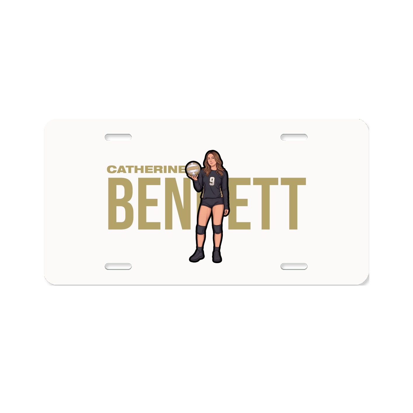 License Plate — Player Name in Classic