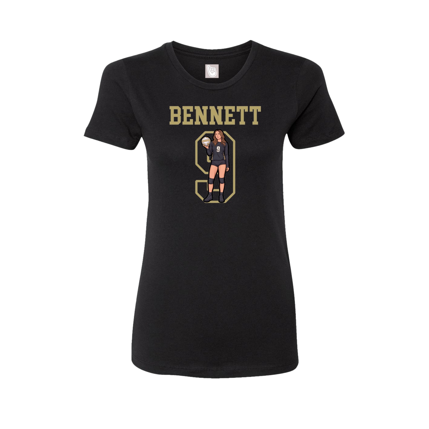 Fitted Women's Tee — Shirsey in Black