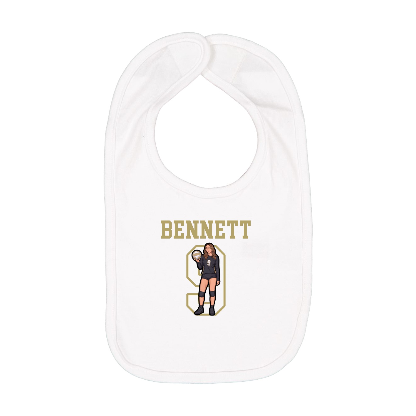 Infant Bib — Shirsey in White