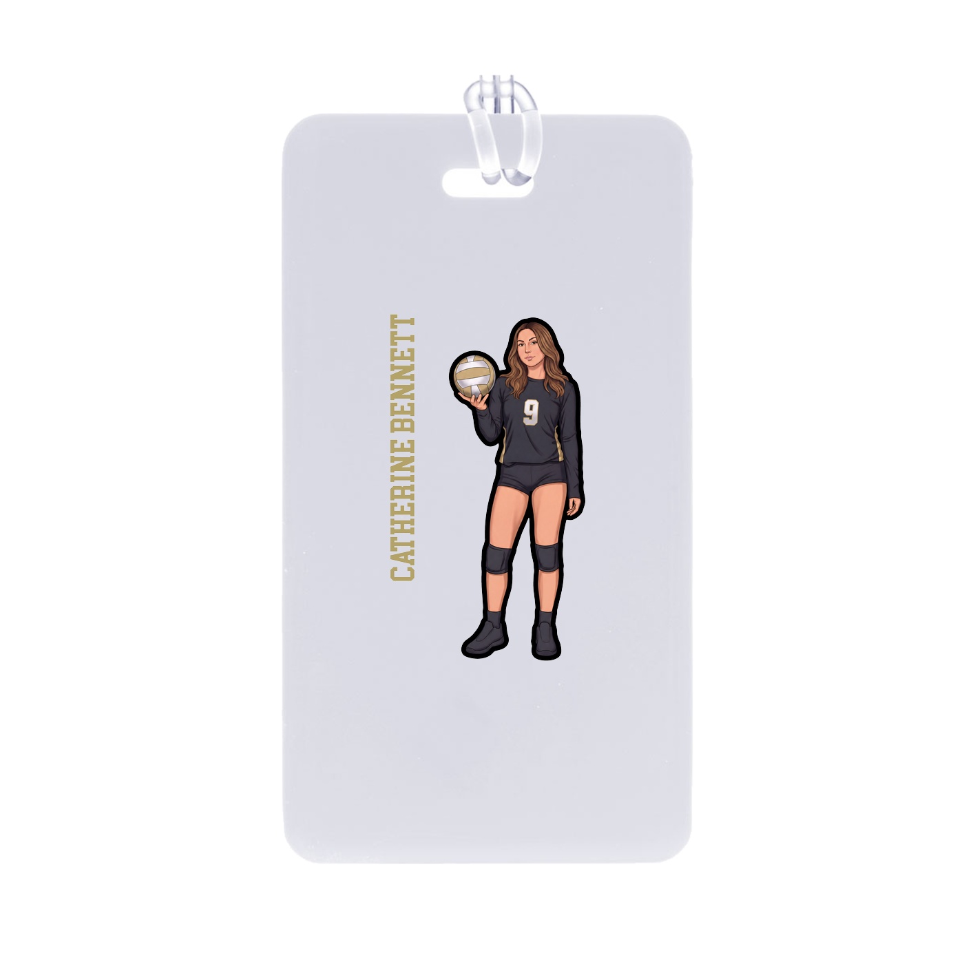 Bag Tag — Name Vertical in Classic