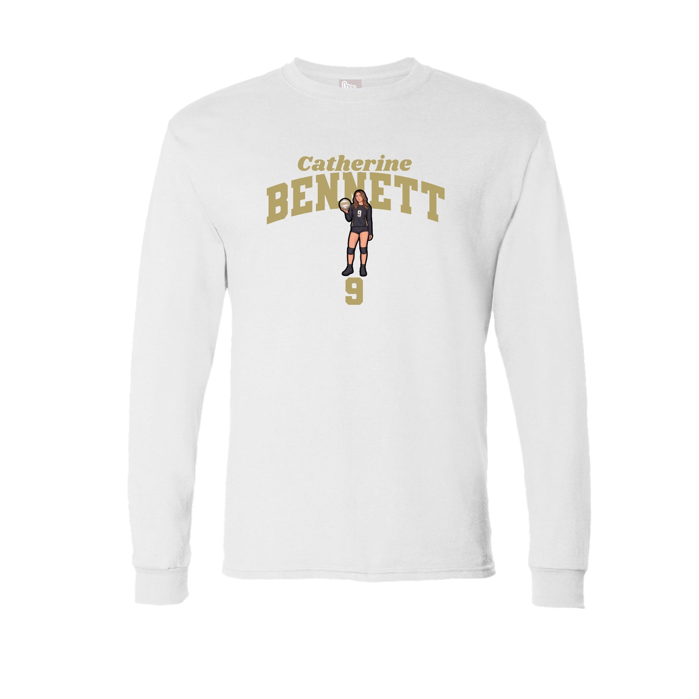 Long Sleeve Tee — Signature Arch in White