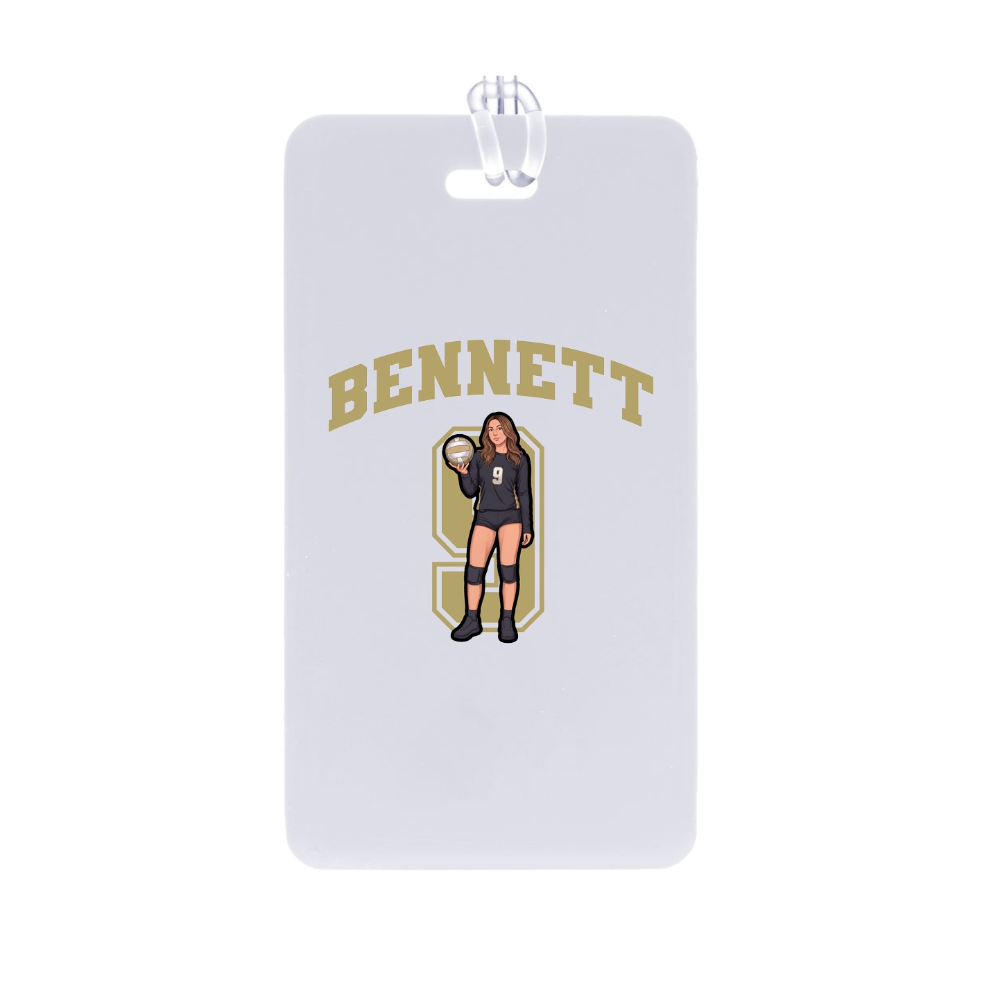 Bag Tag — Number in Classic