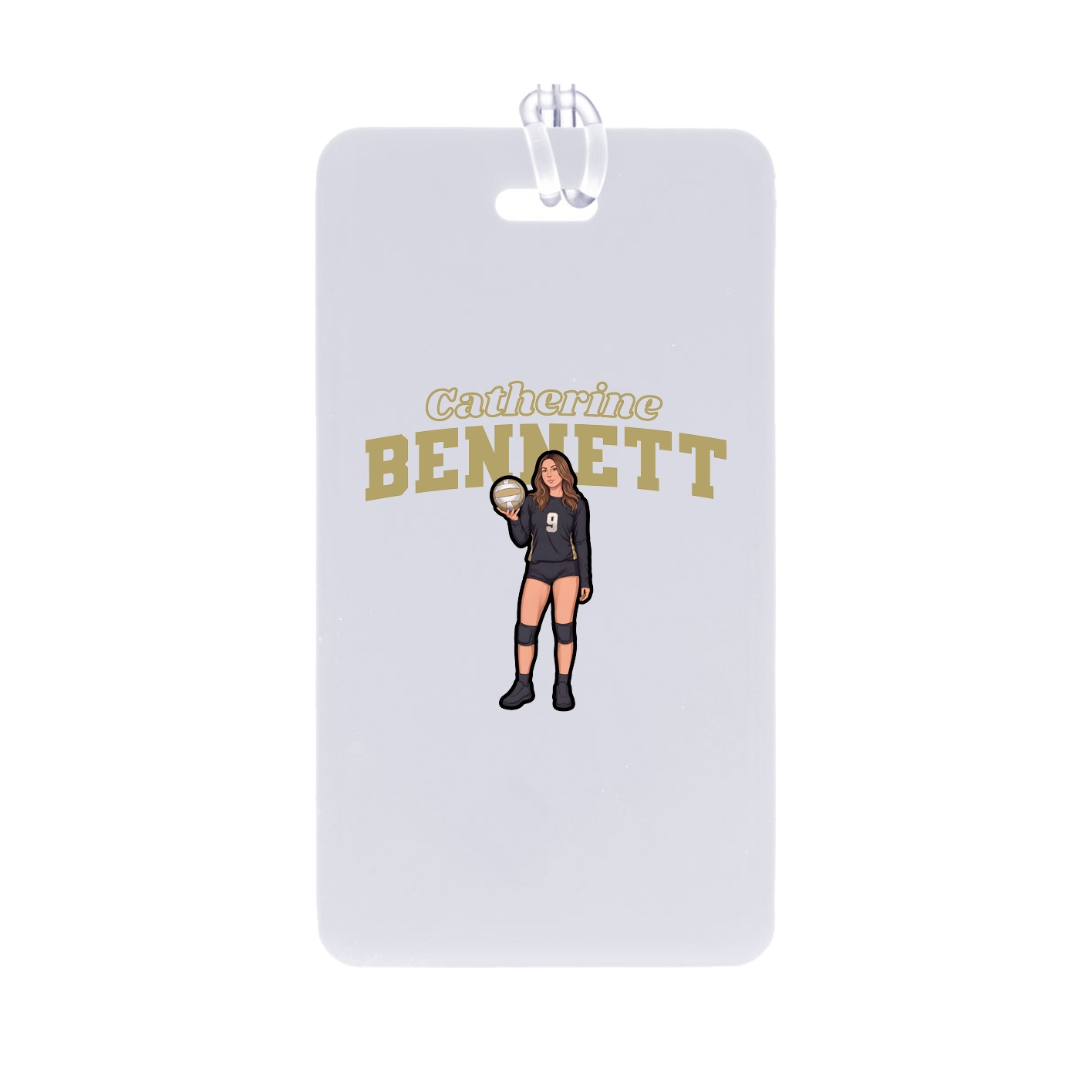 Bag Tag — Name Arch in Classic