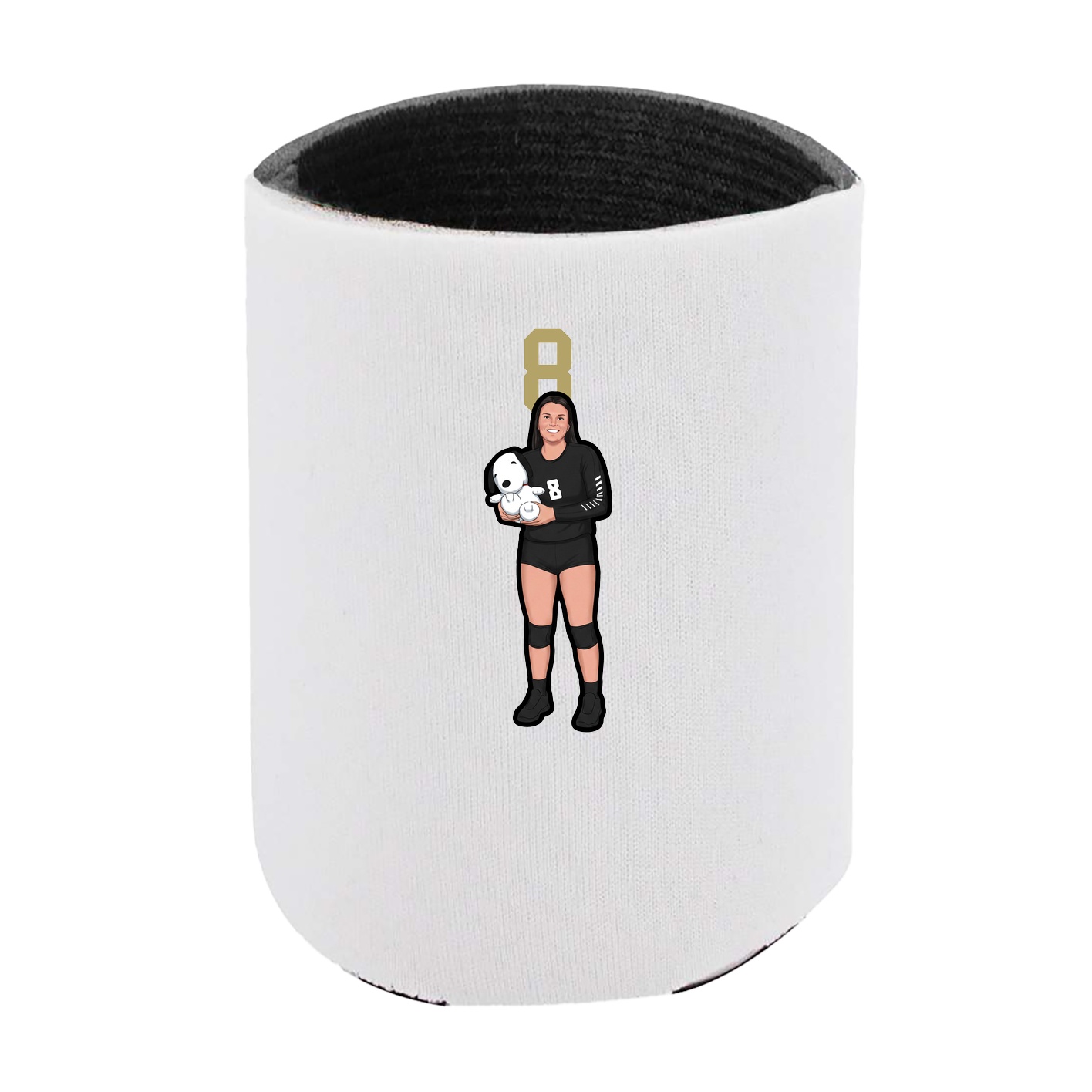 Can Holder — Number Top in White