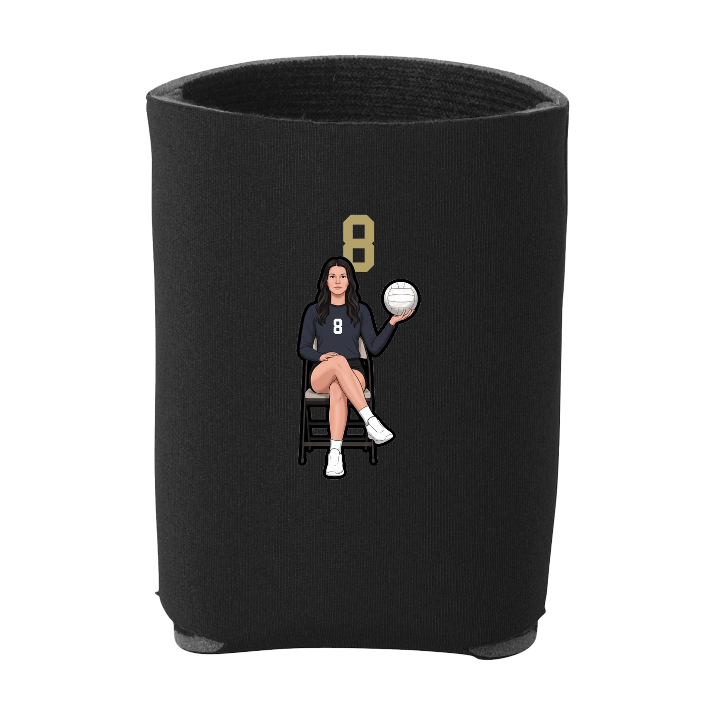 Can Holder — Number Top in Black