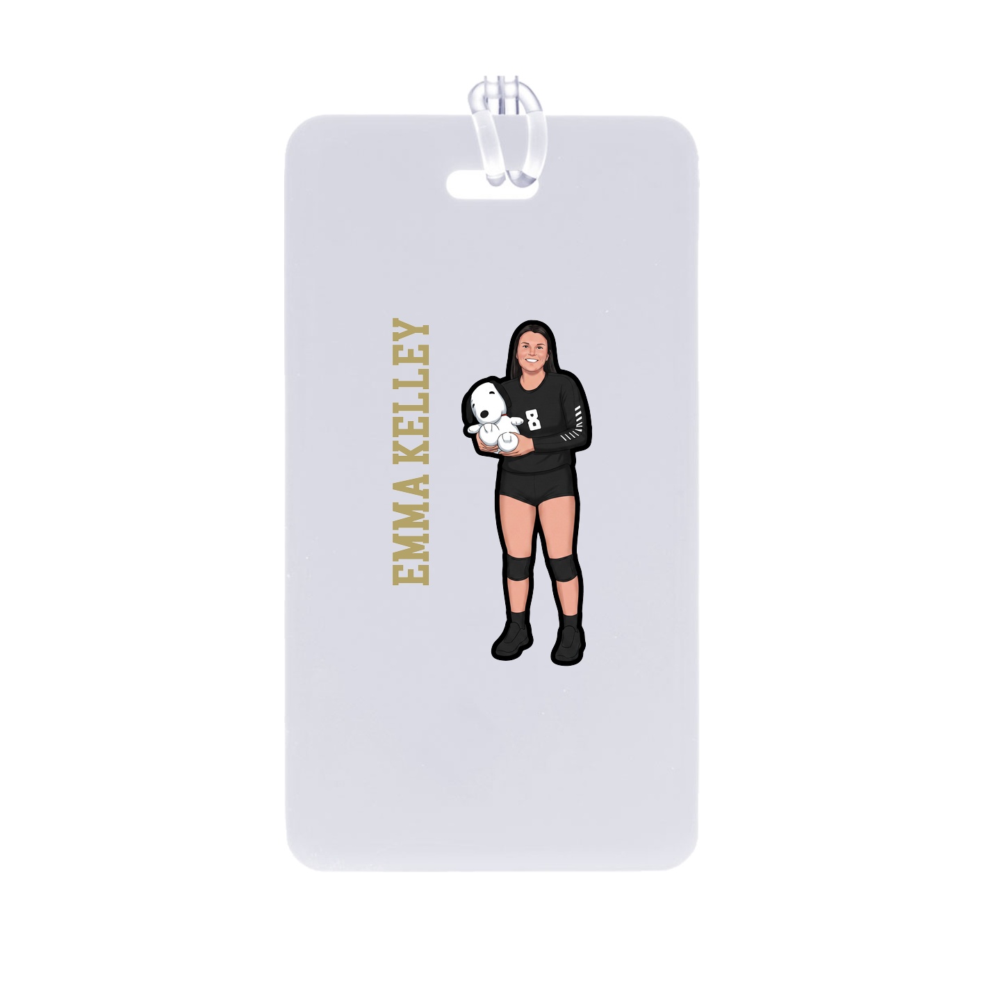 Bag Tag — Name Vertical in Classic