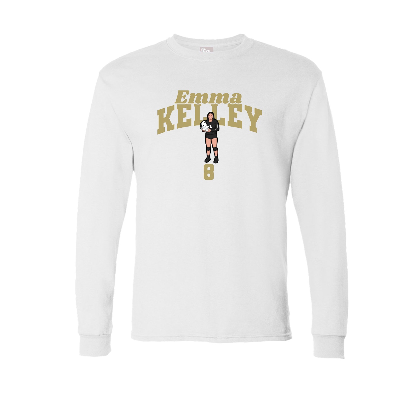 Long Sleeve Tee — Signature Arch in White