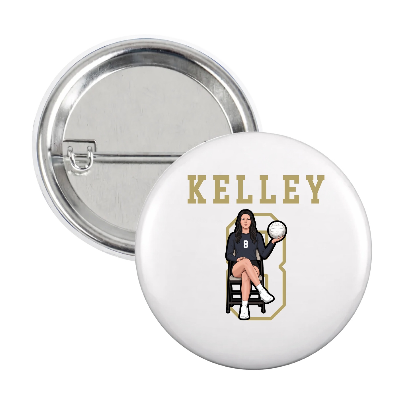 Game Day Button — Shirsey in White