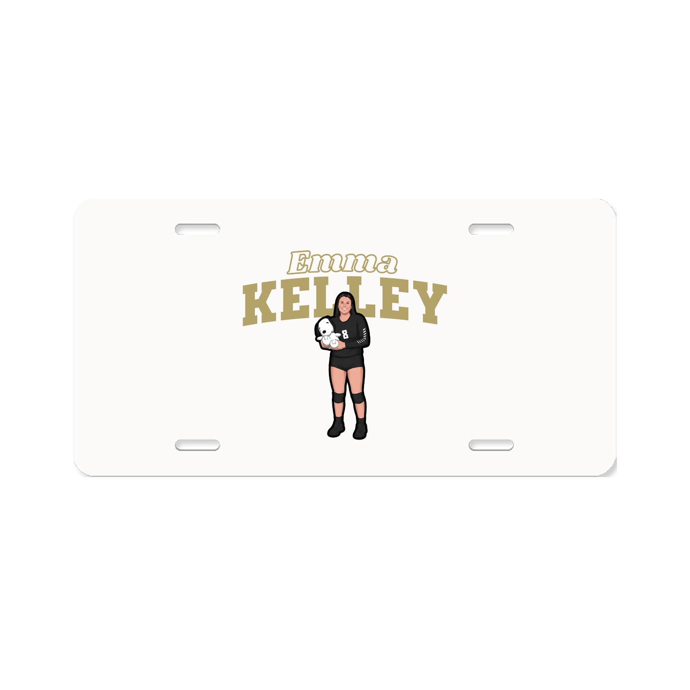 License Plate — Name Arch in Classic