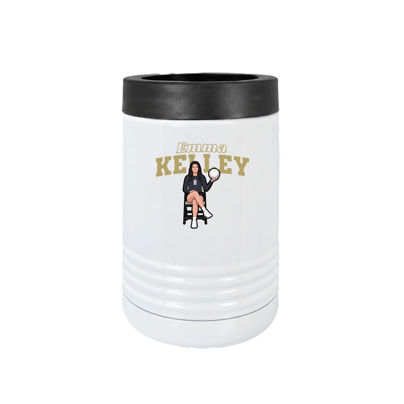 Beverage Holder — Name Arch in White