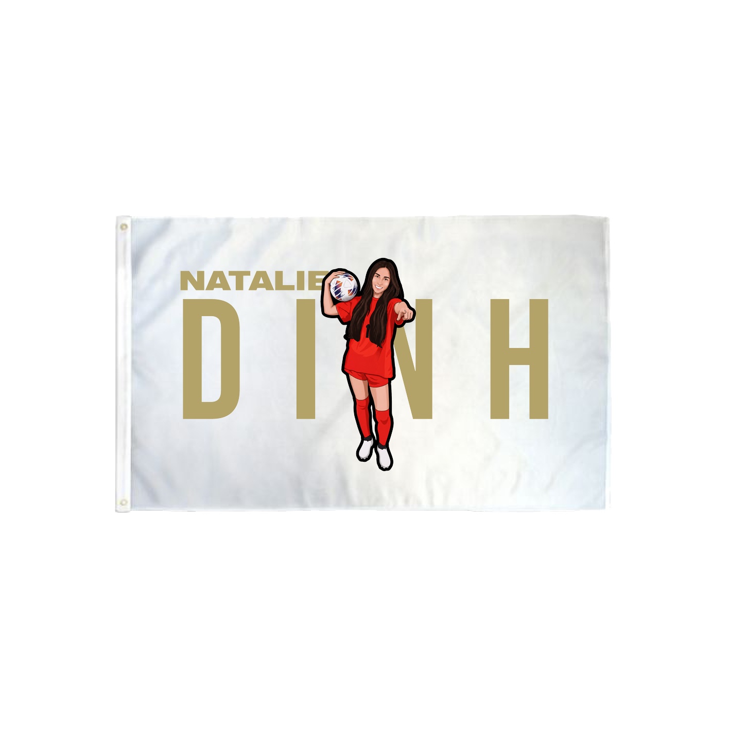 3x5 Flag — Player Name in Classic