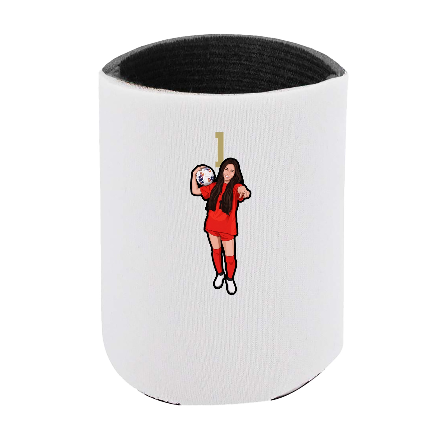 Can Holder — Number Top in White
